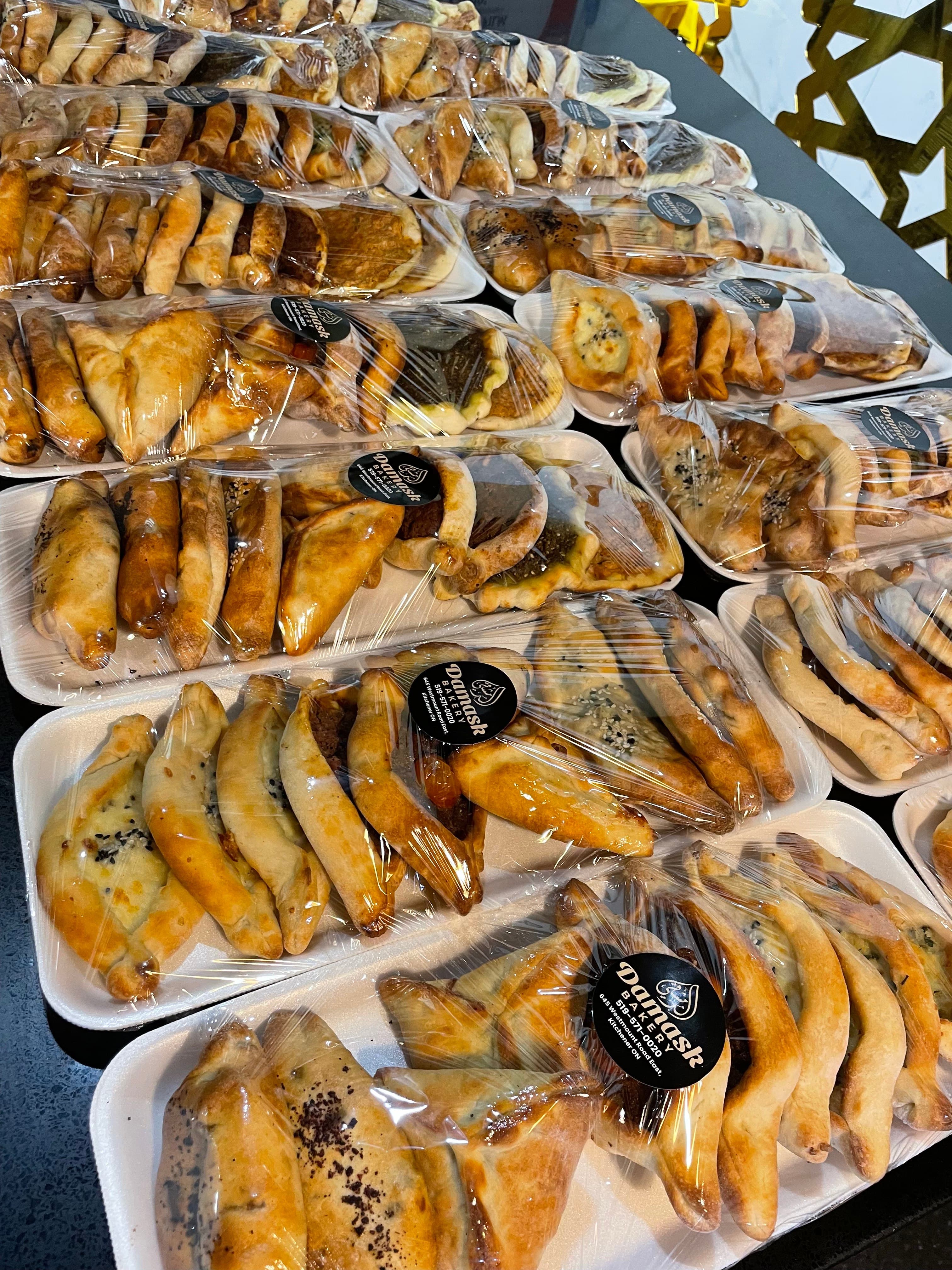 Fresh bakery pastries